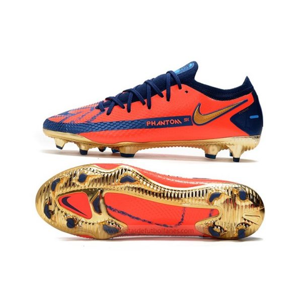 Nike Phantom GT Elite FG Hombre Naranja Azul Oro